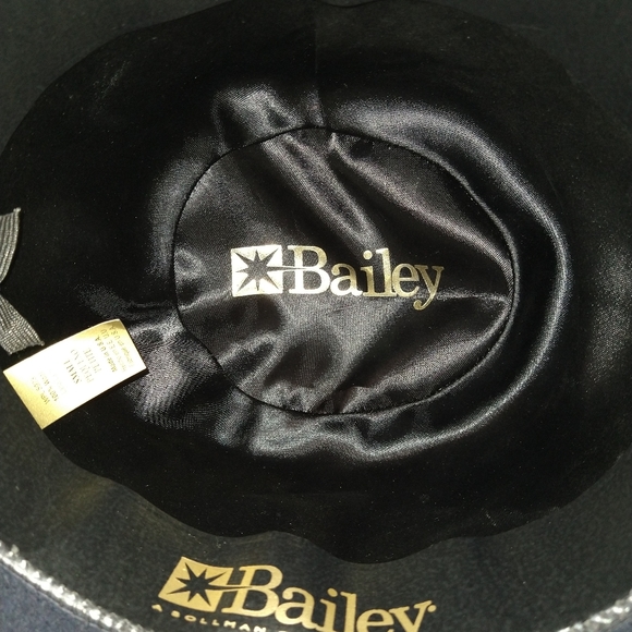Vintage BAILEY 100% Wool Navy Blue Derby Hat SZ Small MADE IN USA - Picture 7 of 11